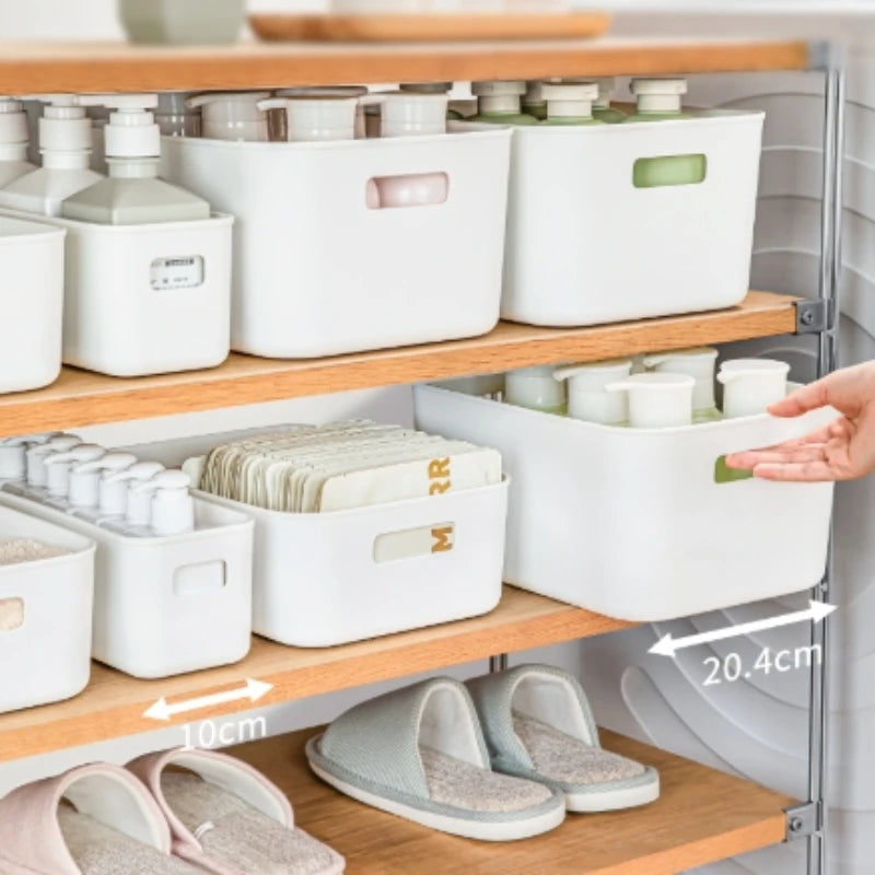 Elegant Japanese-Inspired Kitchen Organizer Multi-Compartment Drawer Storage Convenient Snack Basket for Home Use