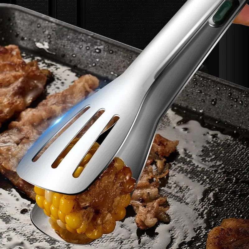 New Stainless Steel Food Tongs BBQ Meat Salad Bread Clip Barbecue Grill Buffet Clamp Non-slip Tong Cooking Tools Kitchen Gadgets