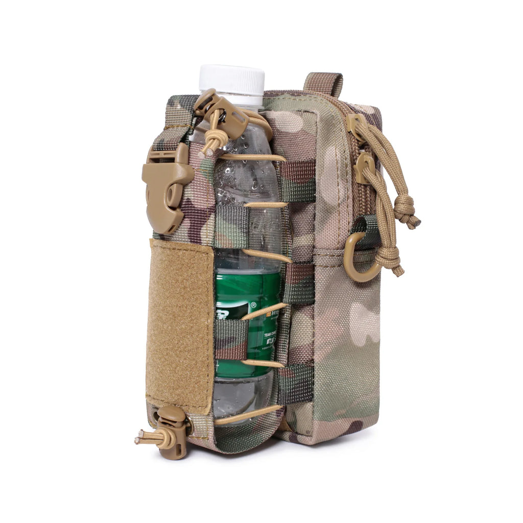 Organizer Waist Pack Bag military Molle EDC Pouch Water Bottle Canteen Kettle Carrier Outdoor Sports Phone Holder Camping Hiking