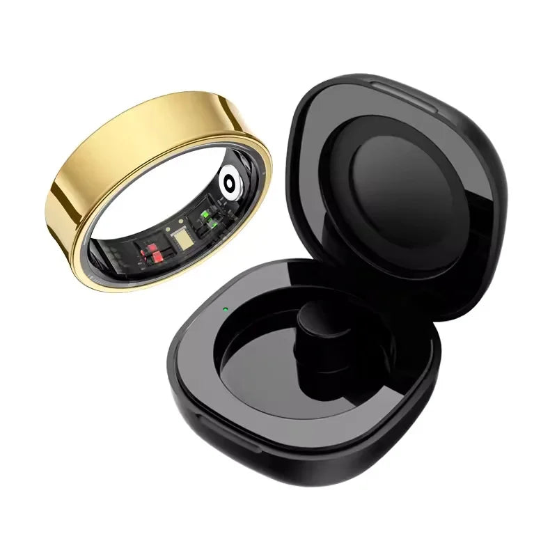 2026 Smart Ring Blood Pressure Heart Rate Sleep Monitoring Smartring IP68 & 5ATM Waterproof Multi-sport Mode Smartring Man Women