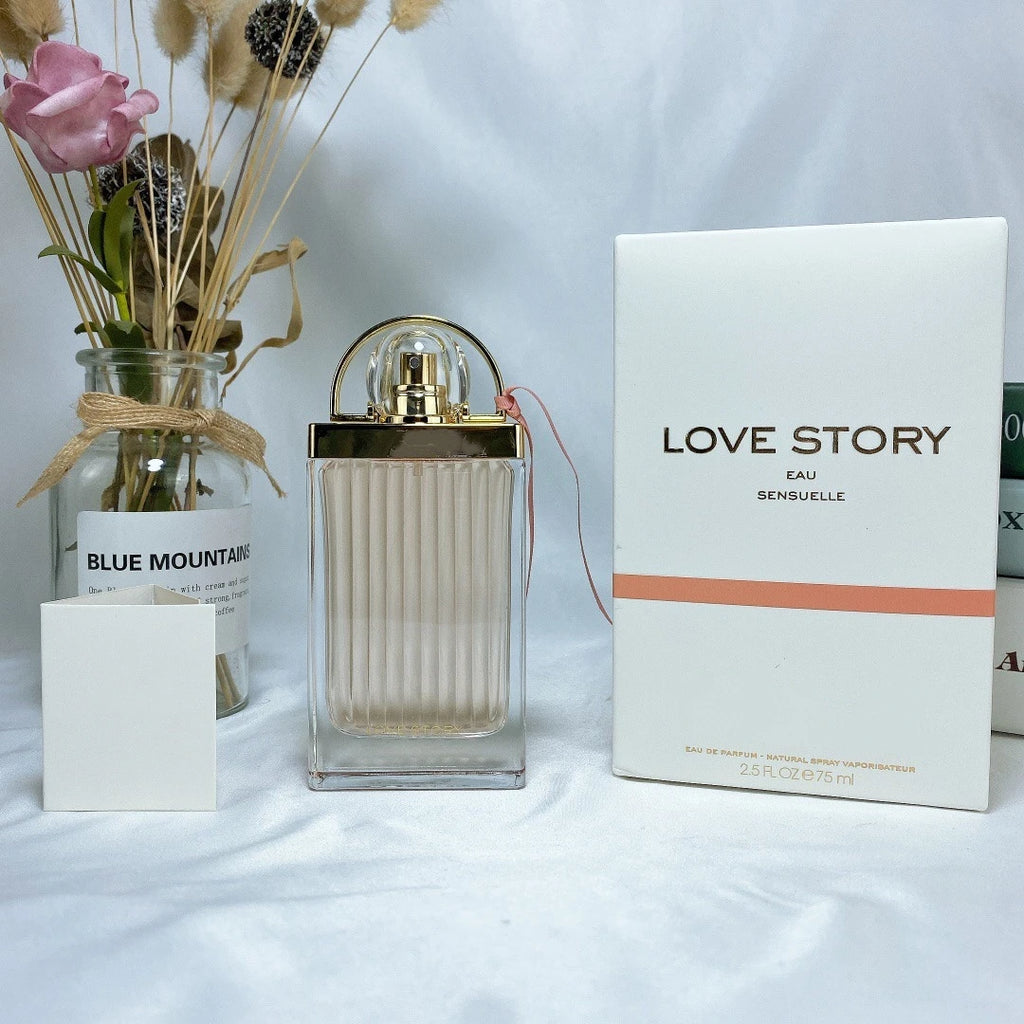 Transparent Striped Bottle, Fresh Soft Long Lasting Fragrance for Her,Elegant Ribbon Bow Perfume 75ml EDP