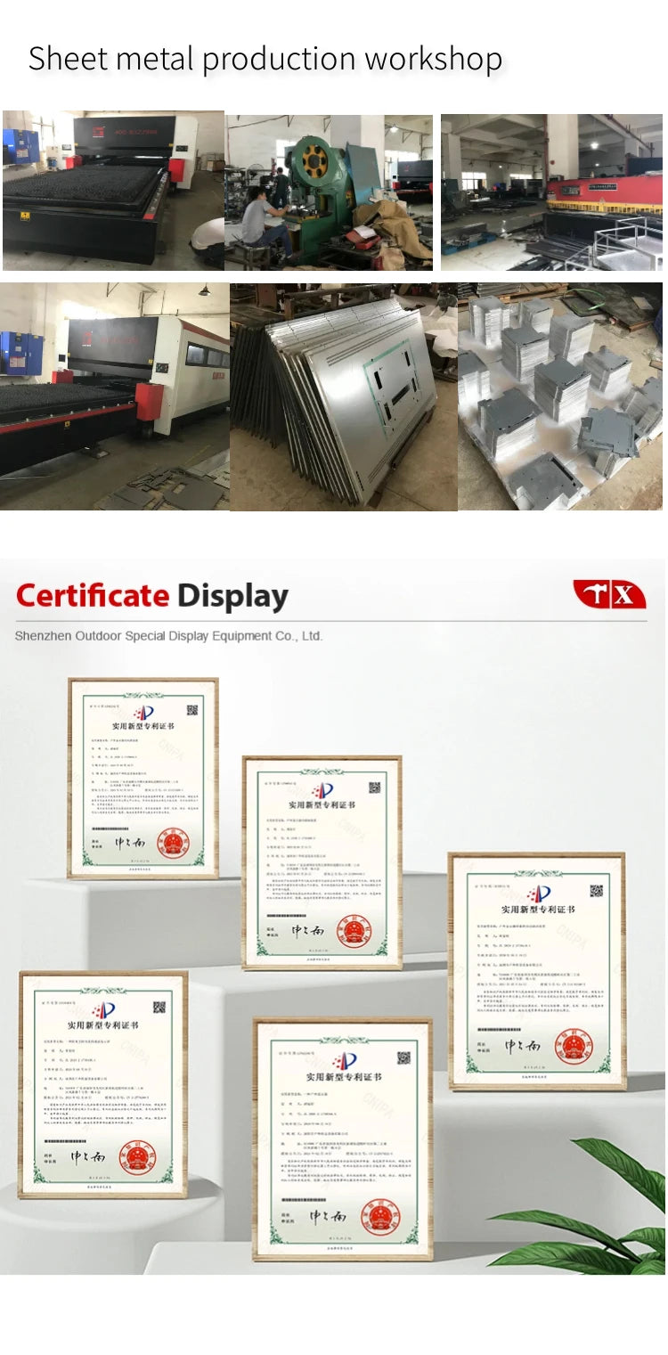 65 Inch 55 Inch Single Dual Side LCD Digital Signage High Brightness 2500 Nits Window Facing Advertising Android Player