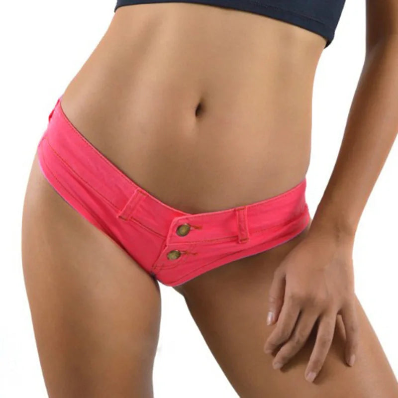 Sexy Low Waist Mini Denim Shorts Women Summer Beach Short Pants Jeans Woman Fashion Womens Club Party Jean Micro Shorts LTMW