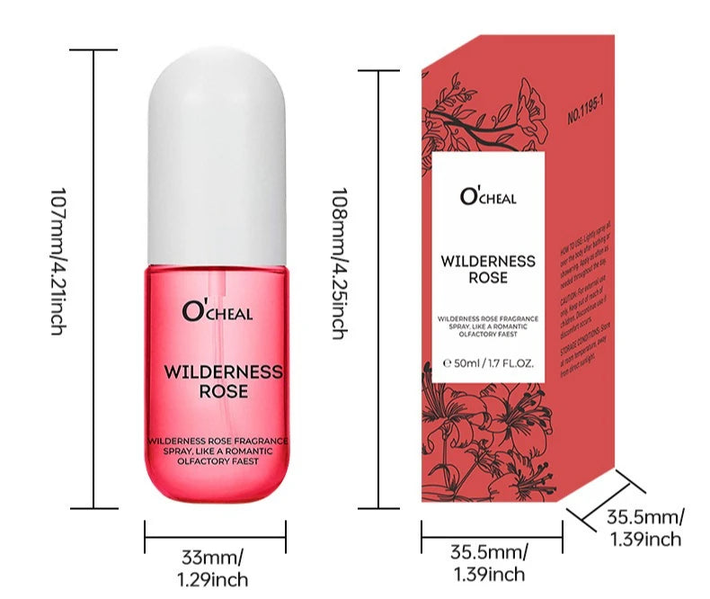 1Pcs Coconut Rose Fragrance Spray Hair & Body perfume Mist Fresh Long Lasting Fragrance Perfume Travel Size Freshener Spray