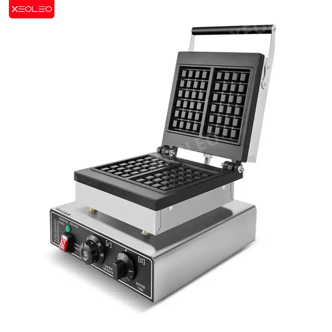 XEOLEO Electric Waffle Maker 1600W Square Shape Waffle Machine Non-stick Baking Waffle Iron Coating Baking and Dessert Maker