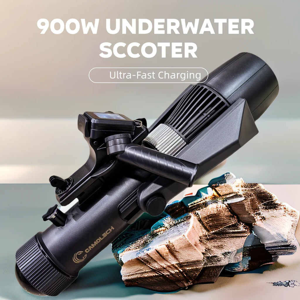 Camolech New 900W Underwater Sea Diving Scooter SUP Motor Electric Fin Propeller Removable Battery for Pool Diving