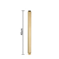 30/40cm Square Round Extension Tube For Bathroom Shower Faucet Black General Interface Extension Tubes Extend Pipe