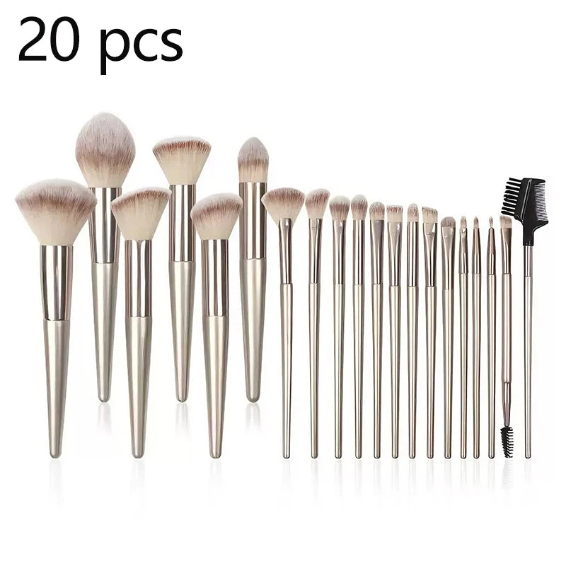 20pcs Makeup Brushes, Foundation Make-up Brush, Concealer Brush, Powder Blusher Brush, Eye Shadow Brush, Classic Full Set of Mak