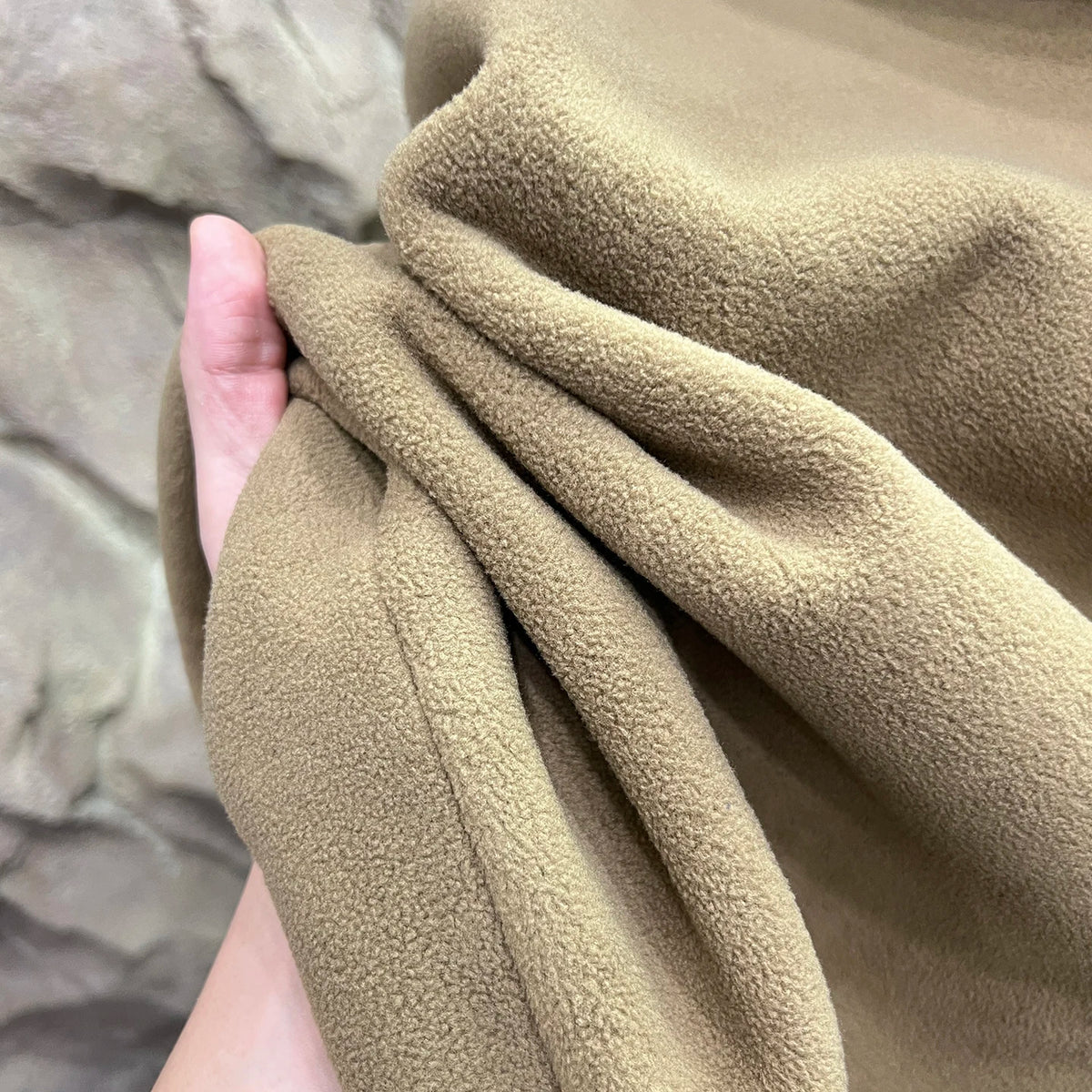 Heavyweight 620g Double-Sided Fleece Hoodie Jacket Quick Warmth Winter Men's Long Sleeve Zipper Closure Outdoor Style Polyester