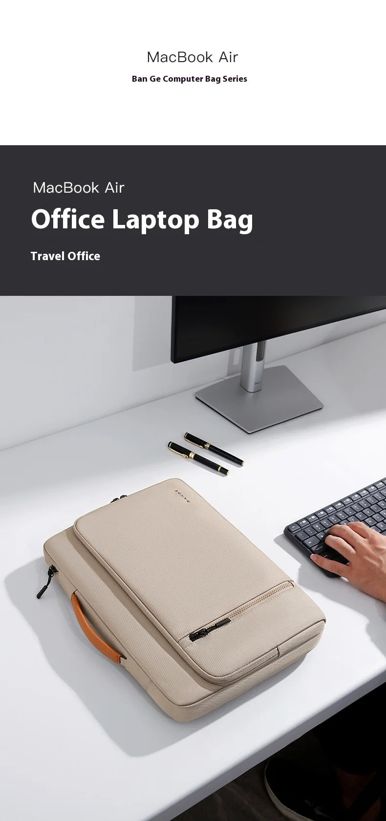 Bange 14inch Nylon Men Business Laptop Bags 15inch Man Laptop Handbags 16inch Laptop Cases