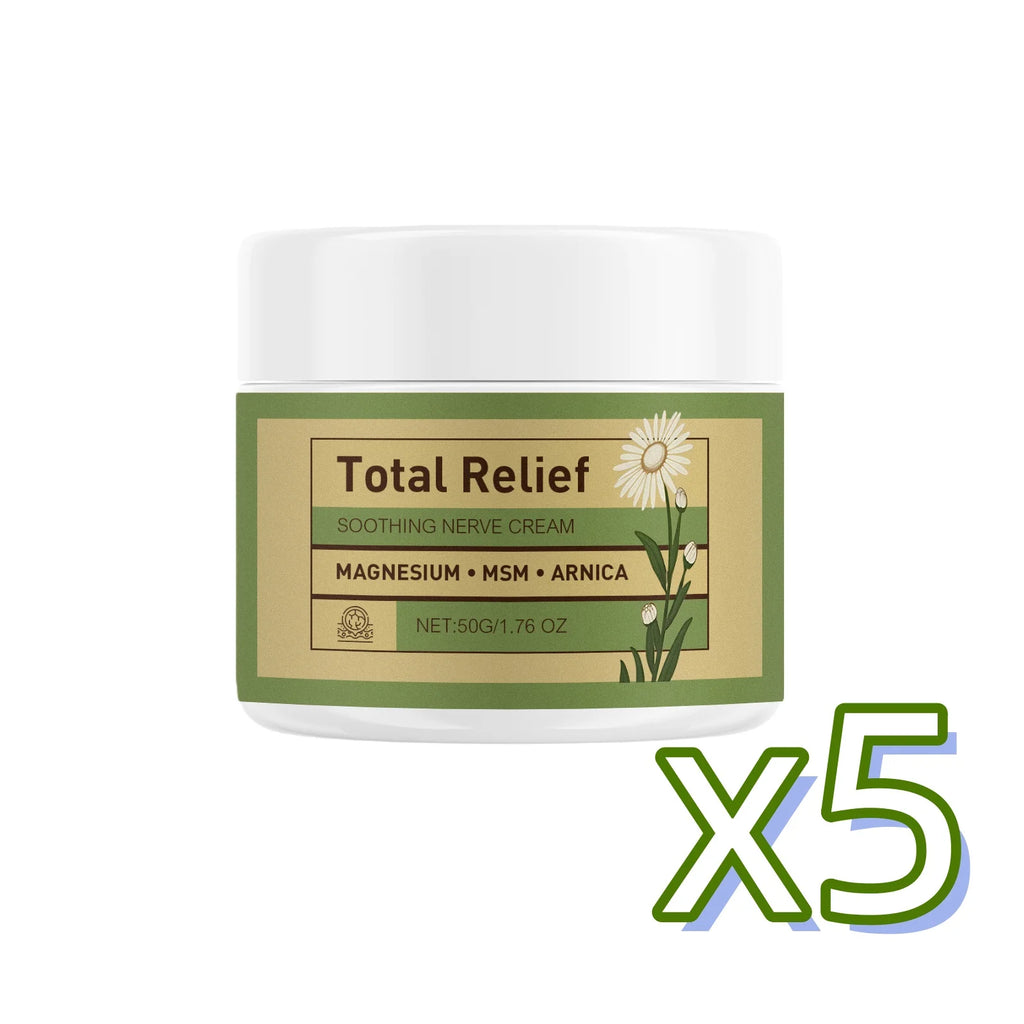 Total Relief Magnesium Soothing Cream Relieve Nerves Tension Reduce Muscle Discomforts Daily Joint Care Fast Absorb Body Cream