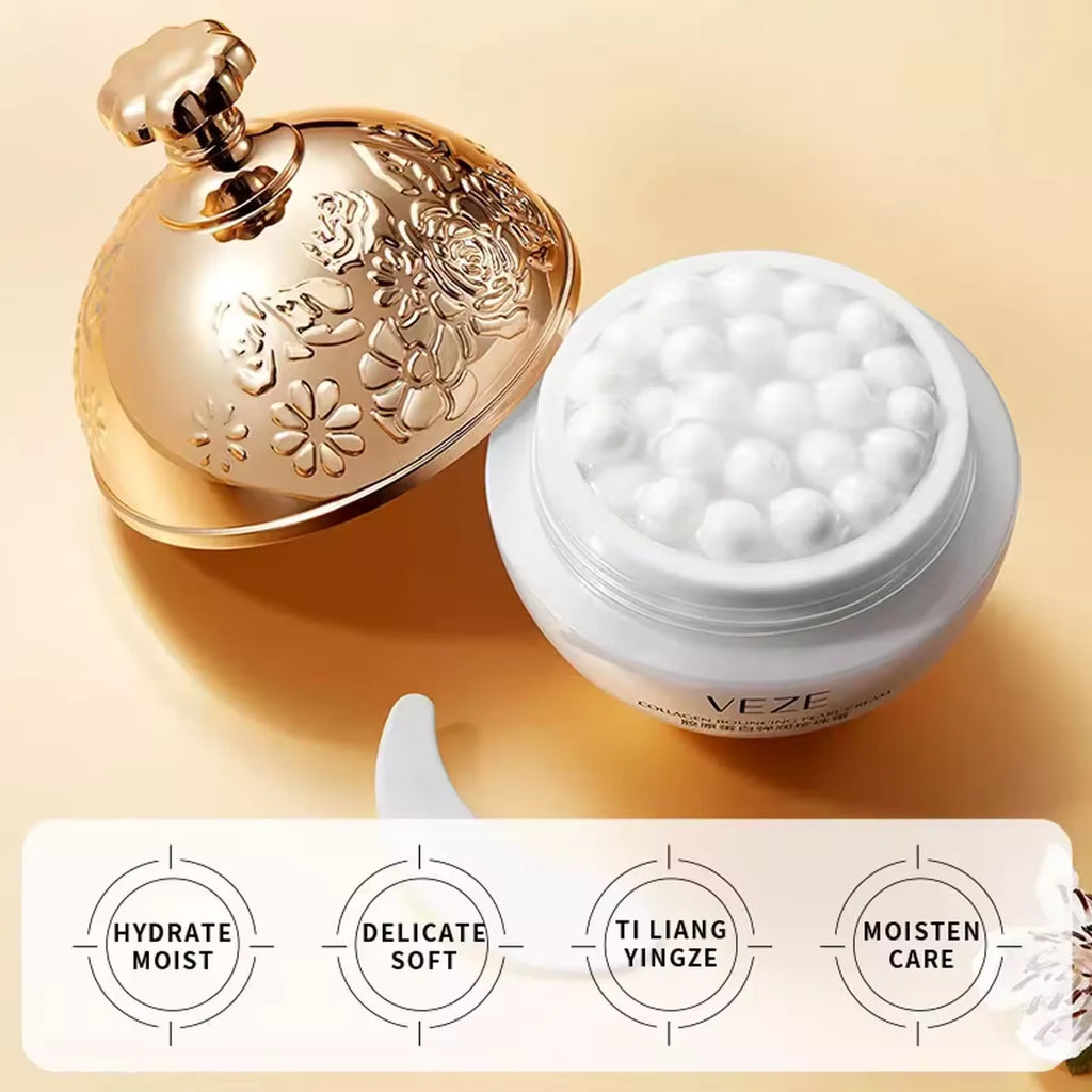 Anti-Wrinkle Face Cream Collagen Pearl Firming Lift Fade Fine Lines Caviar Moisturizing Smooth Brighten Korean Skin Care Product