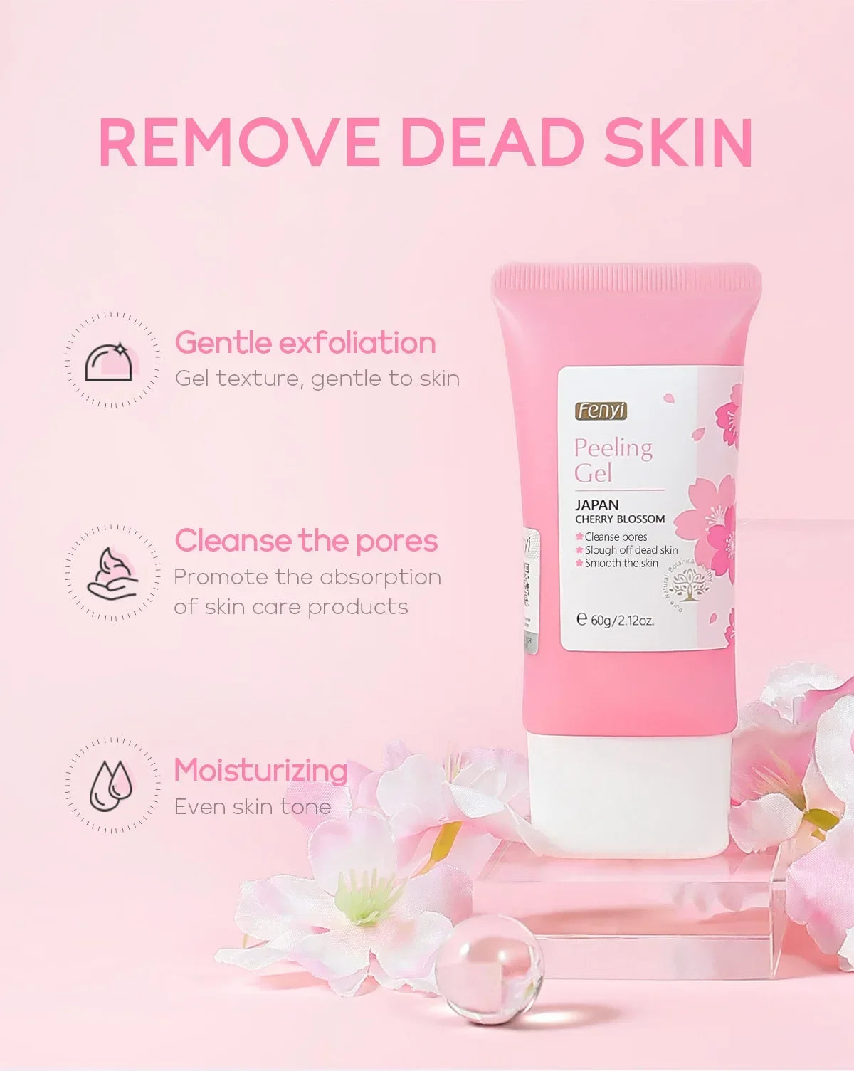 Face Deep Cleaning Exfoliating Gel Skin Care Whitening Moisturizer Repair Facial Scrub Skin Care 60g