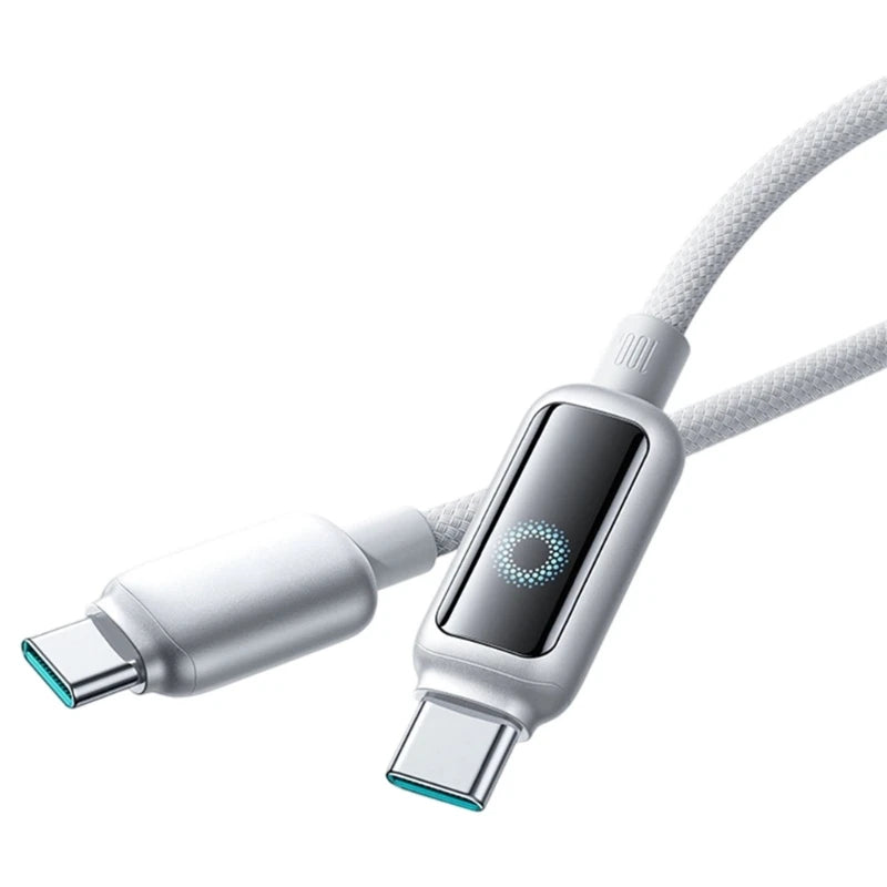Auto Cut Off USB C Fast Charging Cable With  Power Protections And LED Indicator For Phones Tablets Laptops