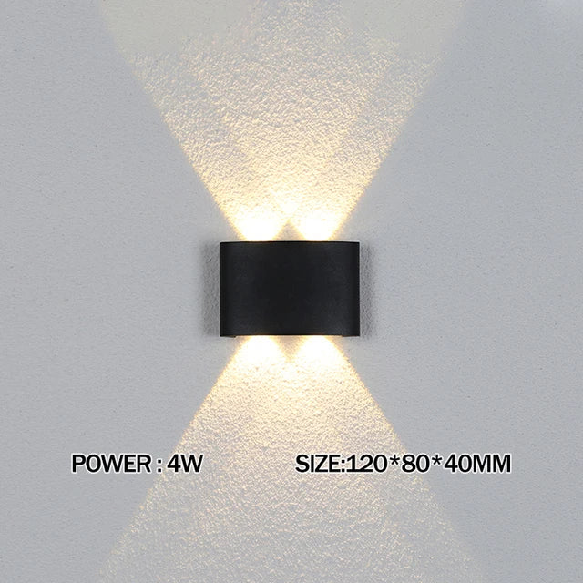 2W 4W 6W 8W 10W 12W LED Wall Light Outdoor Waterproof Modern Nordic style Indoor Wall Lamps Living Room Porch Garden Lamp
