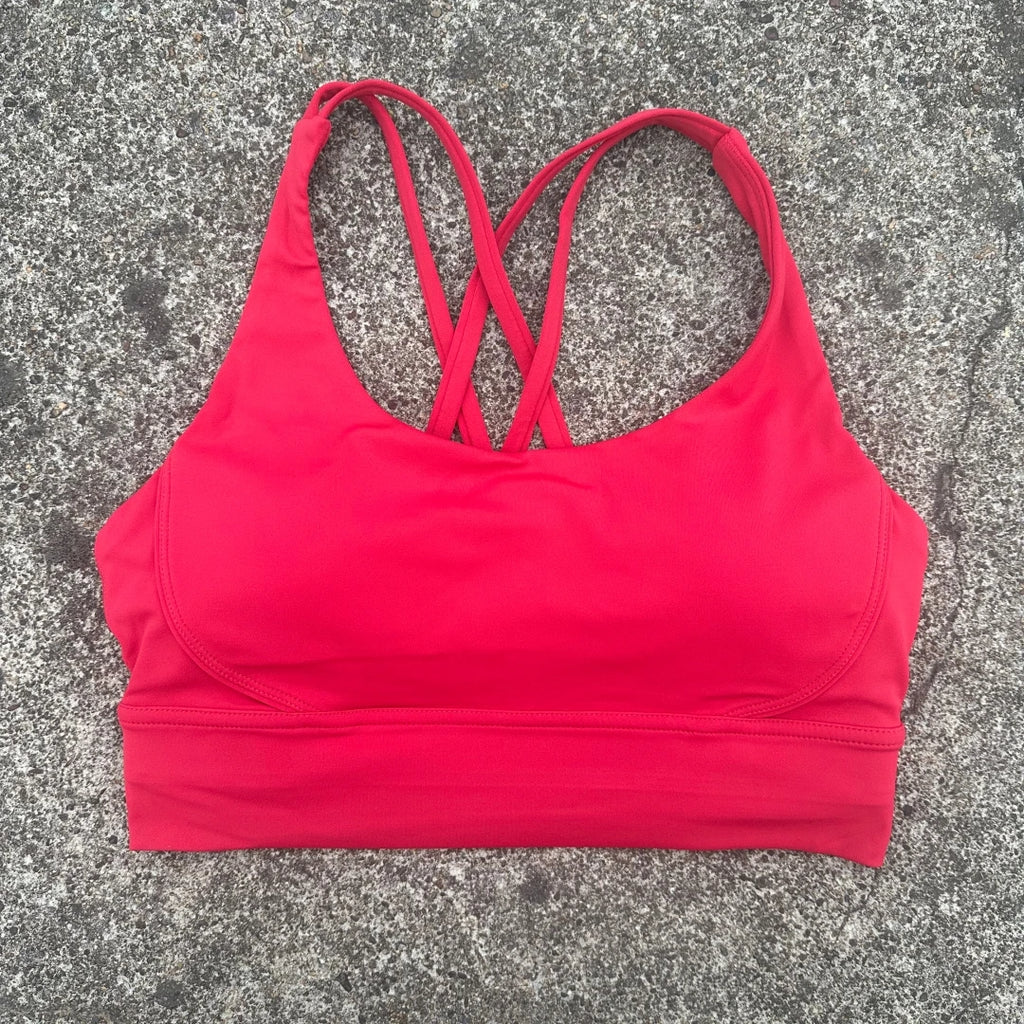 Solid Color Women Fitness Sport bra top soft tight Comprehensive training jogging gym yoga underwear cross back With chest pad