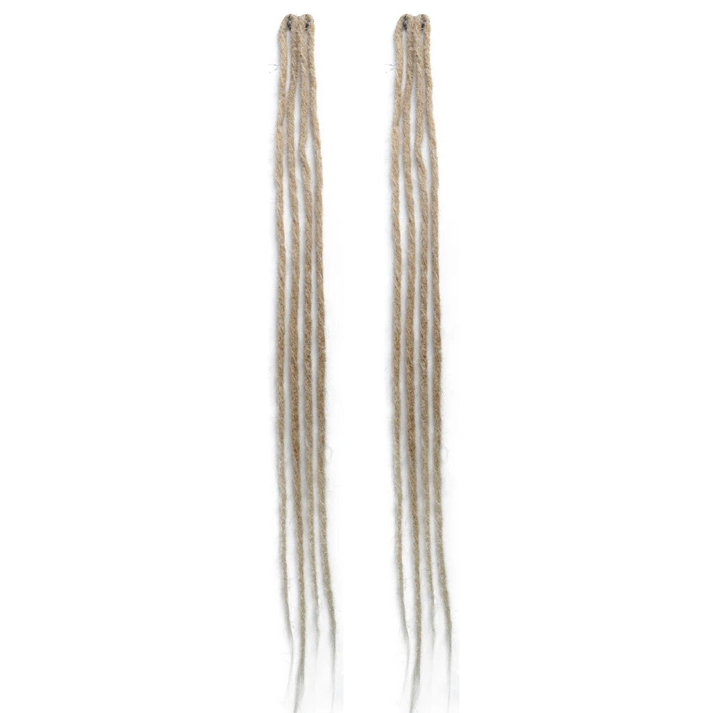 2Pcs Clip in Braid Hair Extensions Wig Synthetic Dreadlock Hair Pieces Bohemian Hair Accessories For Women Daily/Party Use