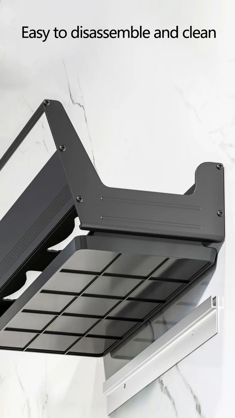 Wall Mounted Kitchen Dish Drainer Dish Drying Rack  Storage & Organization Kitchen Gadgets Shelf Useful Things For Kitchen