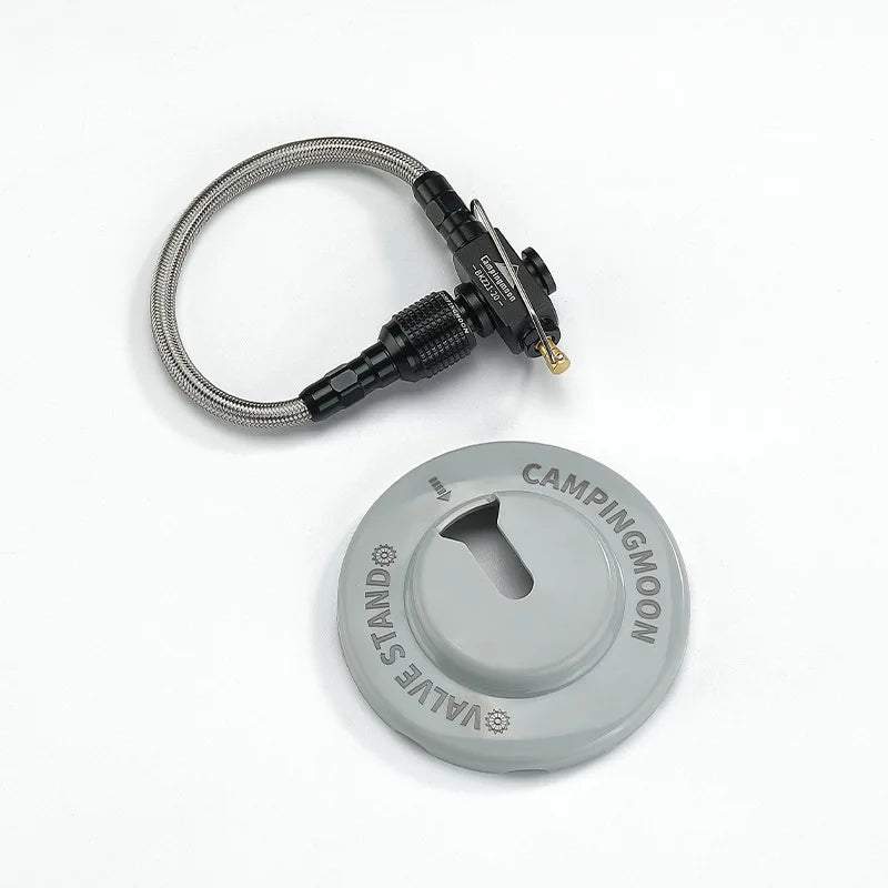 BKZ21-20 Outdoor Picnic Camping Inverted Canister Compatible Gas Stove Extension Tube with Valve