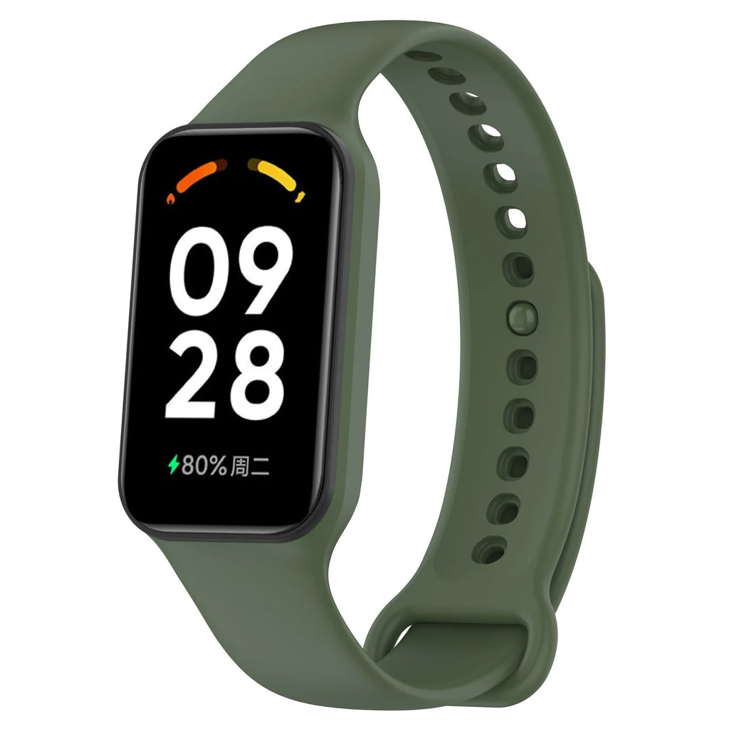 Silicone Strap For Xiaomi Redmi Band 2 Watchband Bracelet Replacement For Xiaomi Band 8 Active Wrist Strap Correa Accessories