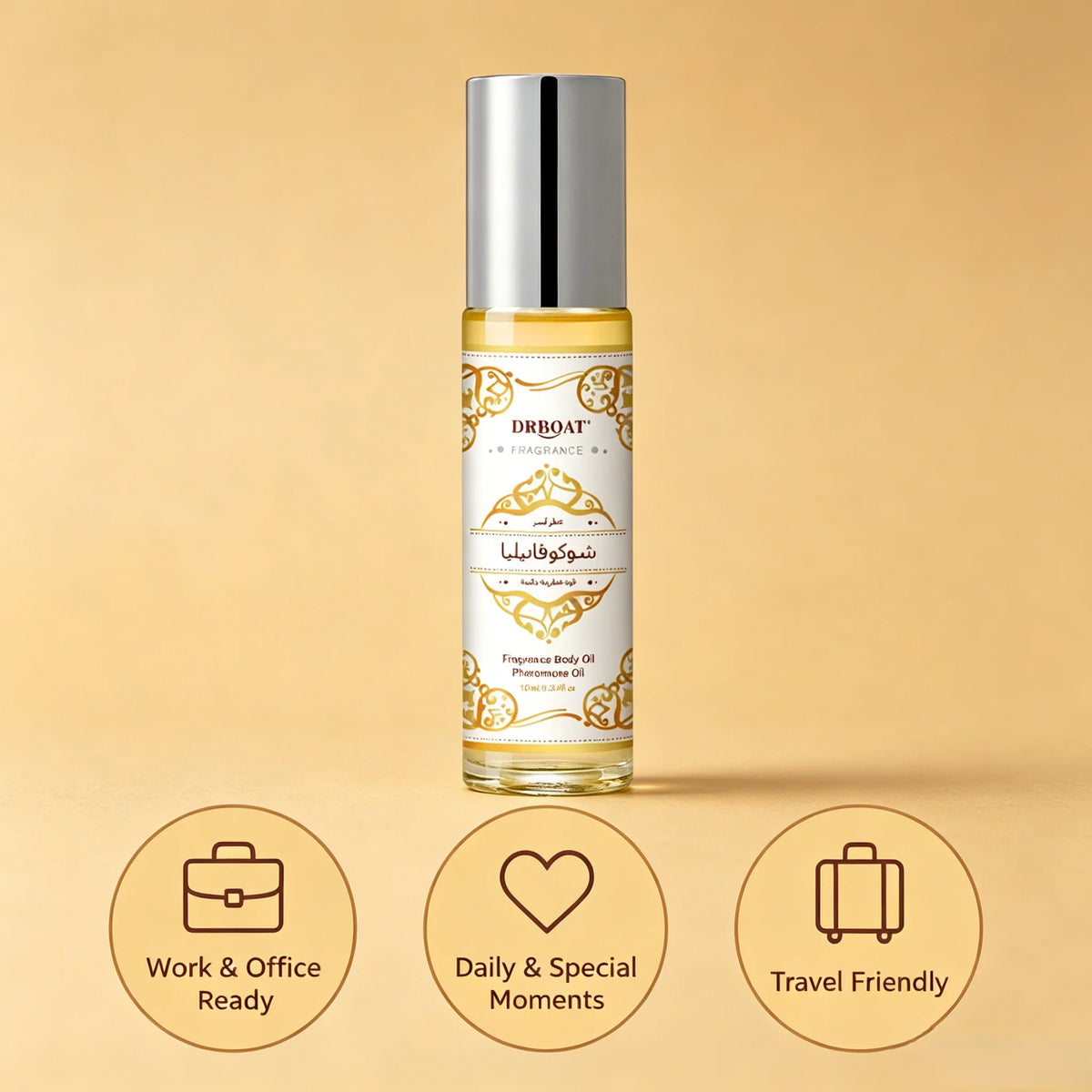 10ML Dubai Musk Pheromone Oil, Classical Roll on Subtle Perfume Oil, Original Eau De Toilette for Women Men, Dating Fragrance Oi