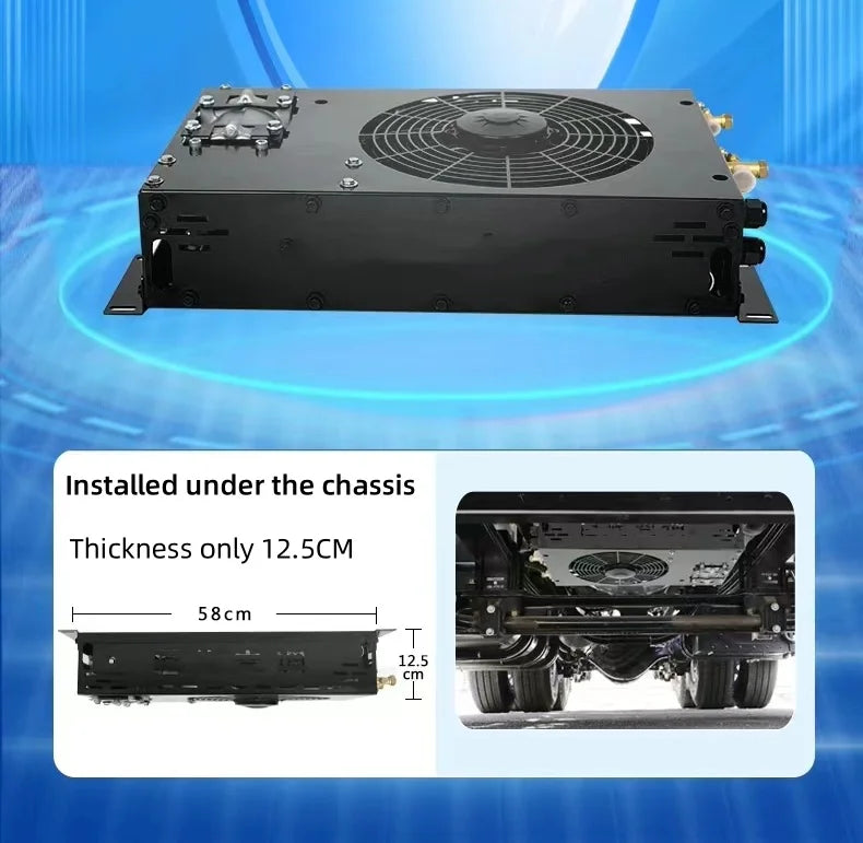 Electric Mini Auto Dc 12v 24 Volt 220v Car Air Conditioner For Diesel Generator Truck New Energy Vehicles RV Ship