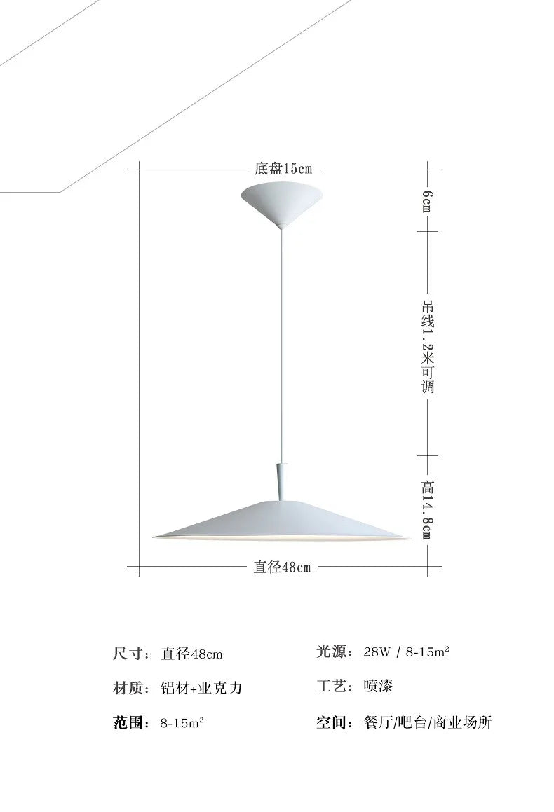 Modern Minimalist Black/White Designer Ceiling Chandelier Lights Modern LED Indoor Lighting Living/Dining Room Kitchen Island