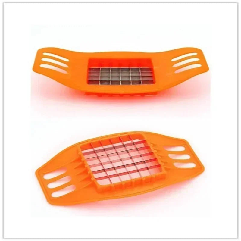 New Stainless Cutter Slicer Masher Steel Potato Vegetable Cutting Device Square Slicers Cut Fries Kitchen Tool Cooking Gadgets