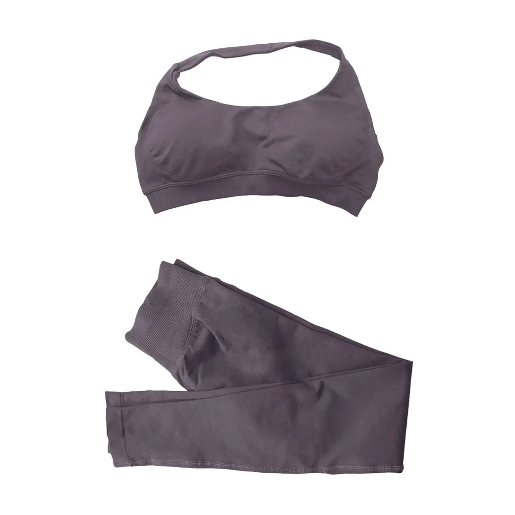NCLAGEN Women Sportwear 2 Piece Yoga Set Sports Bra and Leggings Seamless Suit Fitness Clothing Gym Workout Speed Activewear