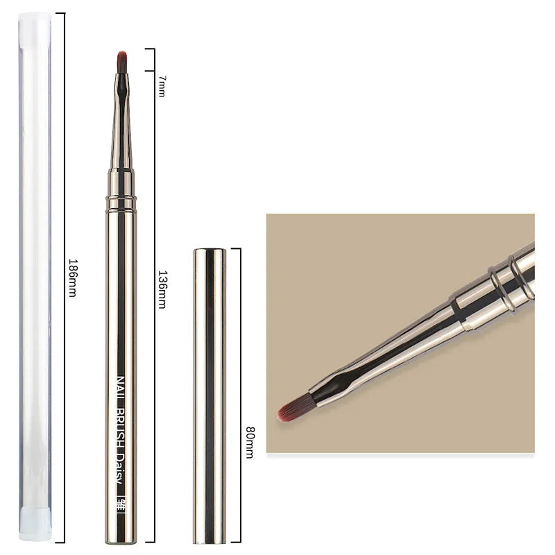 Nails Art Liner Brushes UV Gel Brush 6/9/12/15/18mm Nail Design Pen Elongated Lines Striping Painting Professional Manicure Tool