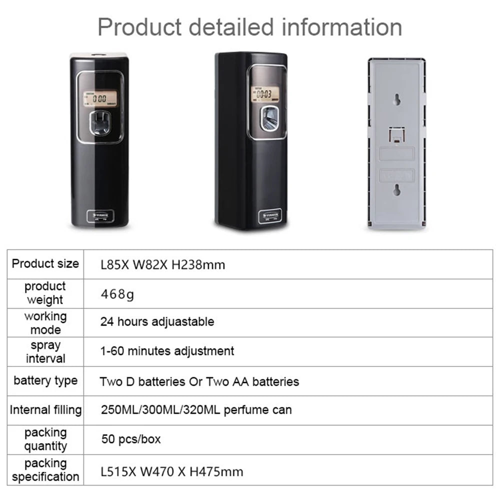 Intelligent Timing Aromatherapy Machine, Automatic Fragrance Diffuser Humidifiers, Toilet Deodorizer Smart Diffuser for Hotel
