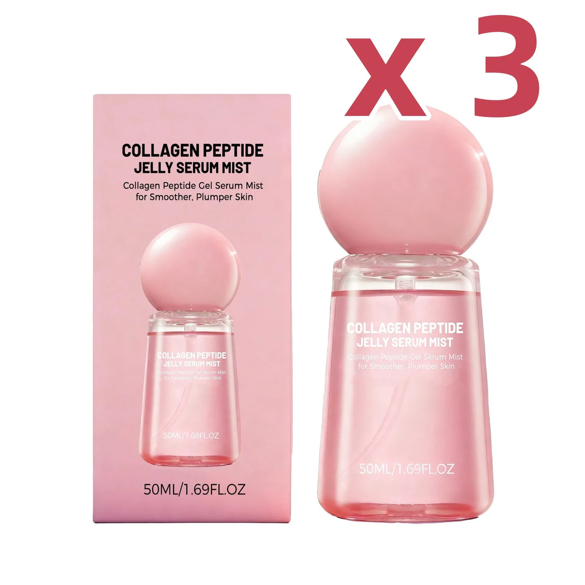 Women Jelly Face Essence Mist Fast Absorbing Non-Greasy Soothing Refreshing Skincare Collagen Facial Moisturizing Serum Sprays