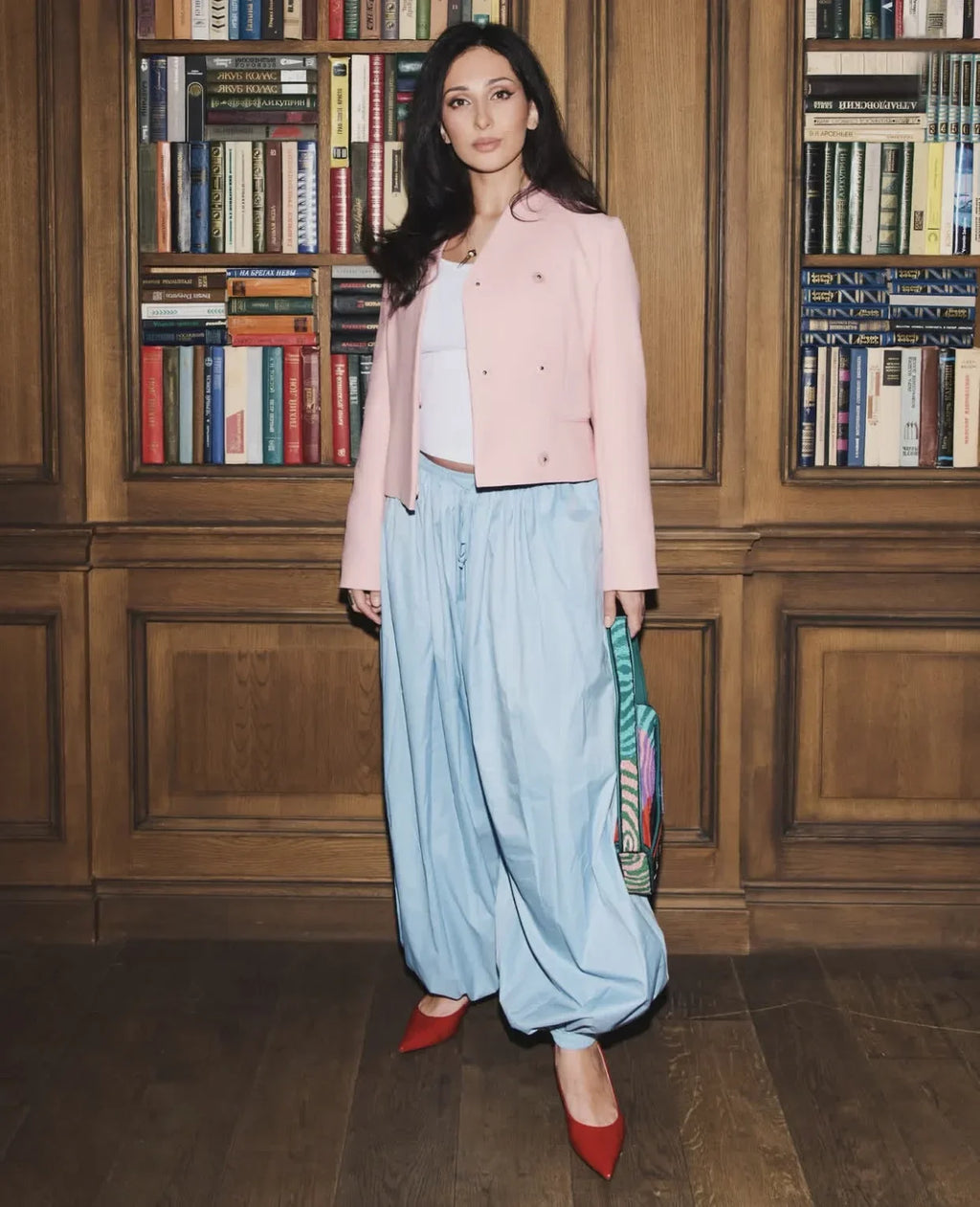 Tuularose Loose Solid Leg-Length Pants For Women Pleated High Waist 2025 Summer Female Fashion Office Lady Casual Bloomer Pants