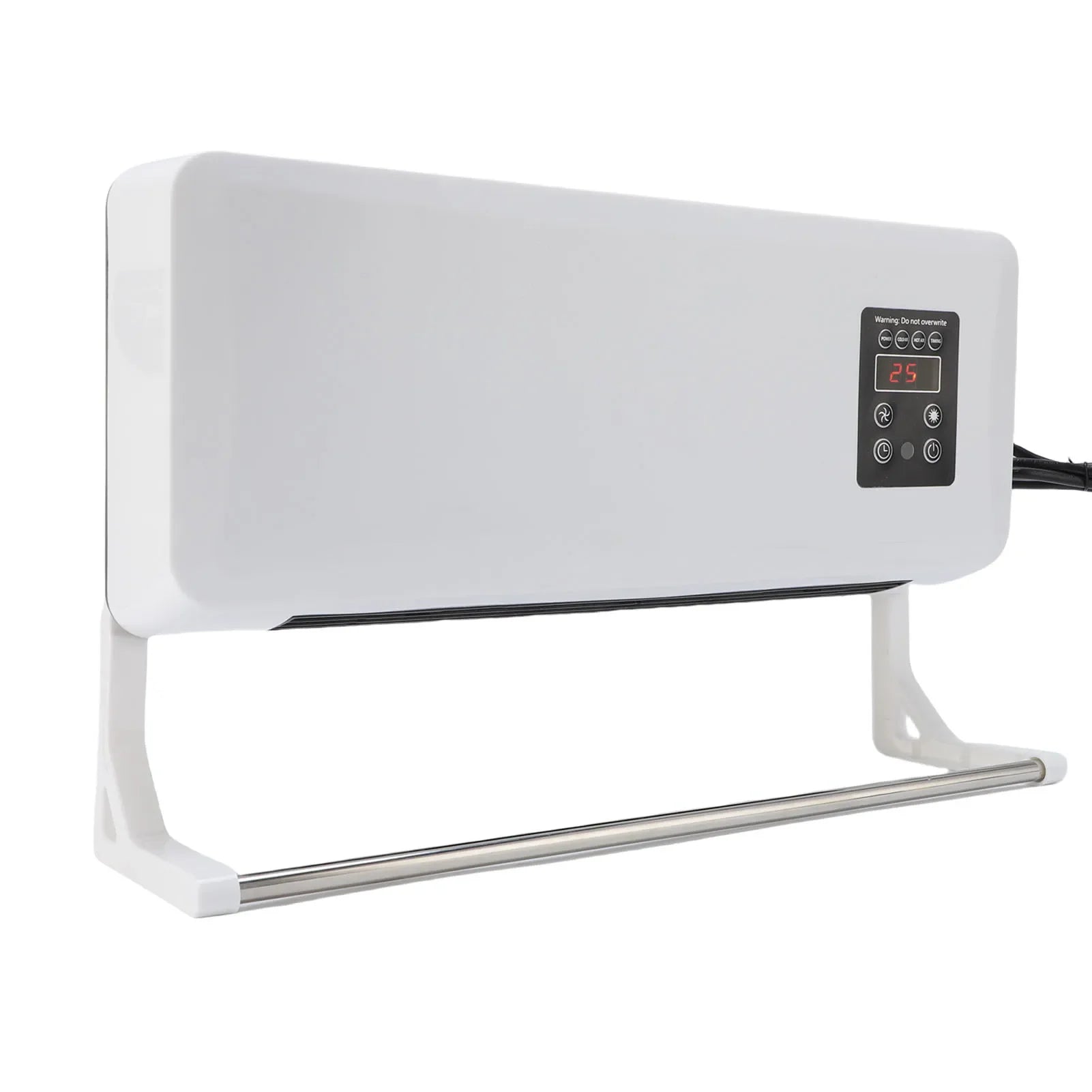 Simple Air Conditioner Fan Space Saving Versatile Portable Wall Mounted Heater Fan Low Noise Easy To Operate for Bathroom