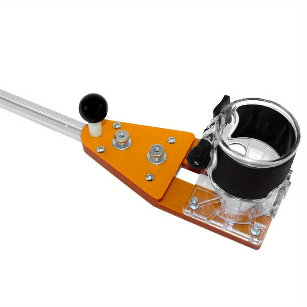 Woodworking Router Circle Cutting Jig, Electric Hand Trimmer Inverted Balance Base Plate for Round Cutting Grooving Arc Chamfer