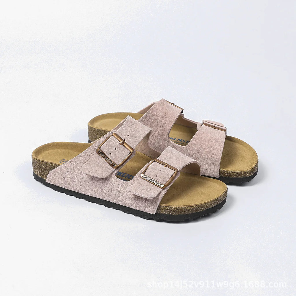 Double breasted sandals, outdoor flip flops, men's and women's soft shoes for outdoor wear