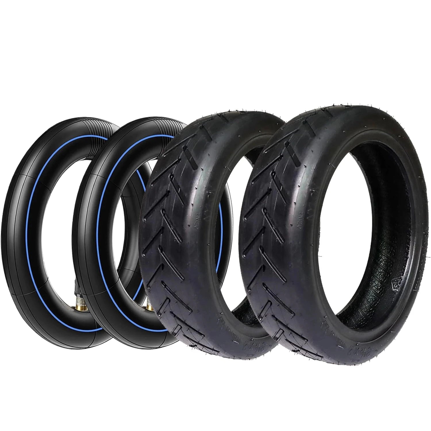 8.5" Outer Tire and Inner Tube for Xiaomi M365 Pro 2 Mi 1S Electric Scooter,Front Rear Wheel Replacement Inflatable Rubber Tires