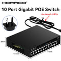 HORACO 8 Port Gigabit POE Switch 1000Mbps Active POE Network Switch for IP Camera,NVR,Surveillance,CCTV,POE Camera