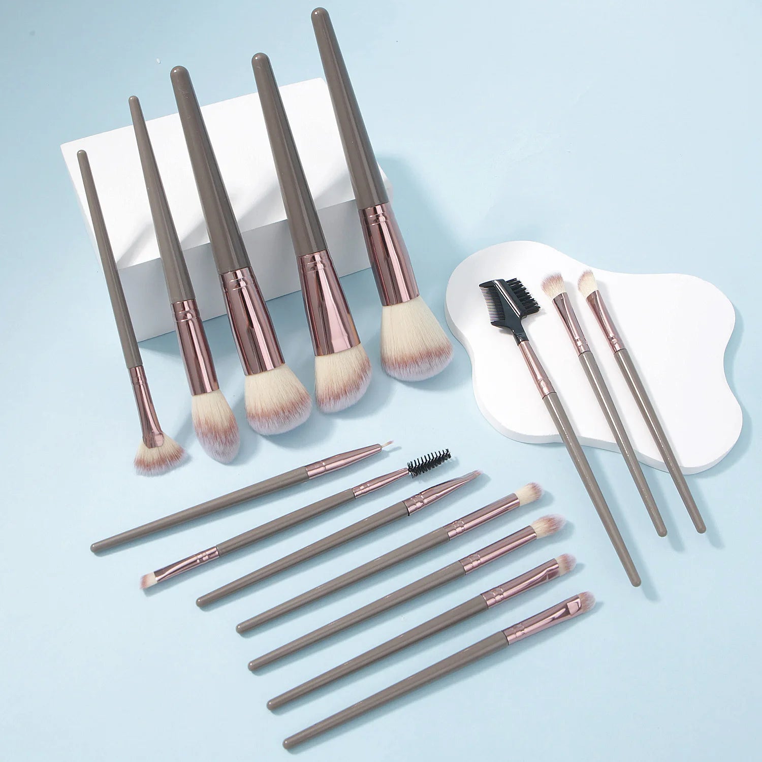 10-20PCS Makeup Brush Set Foundation Concealer Powder Eyeshadow Blush Brush Kabuki Blending Cosmetic Beauty Tool for Face