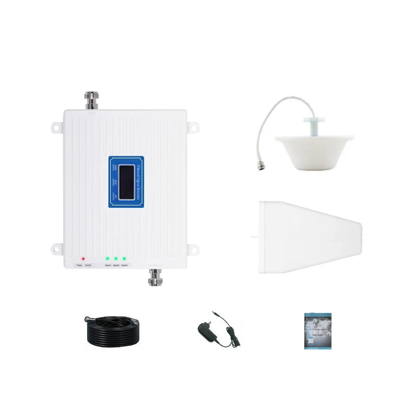 Factory Wholesales 4G LTE Signal Booster 2G 3G 4G 900 1800 2600Mhz Mobile sig nal Booster