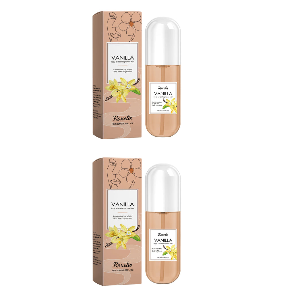 Vanilla Scented Body Fragrance Spray, Naturally Fresh Light Scent, Long-Lasting Daily Body and Hair Perfume Spray