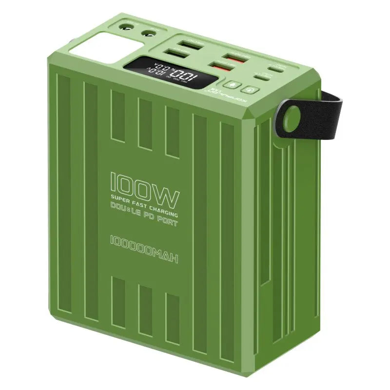100000mAh Power Bank PD 100W USB C Fast Charge Large Capacity 22.5W  with 7 Outputs & LCD Display Battery Bank Outdoor Camping