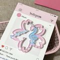 Fashionable Korean Bag Charm with Carabiner Clip; Hand Tent Decoration Accessory for backpacks
