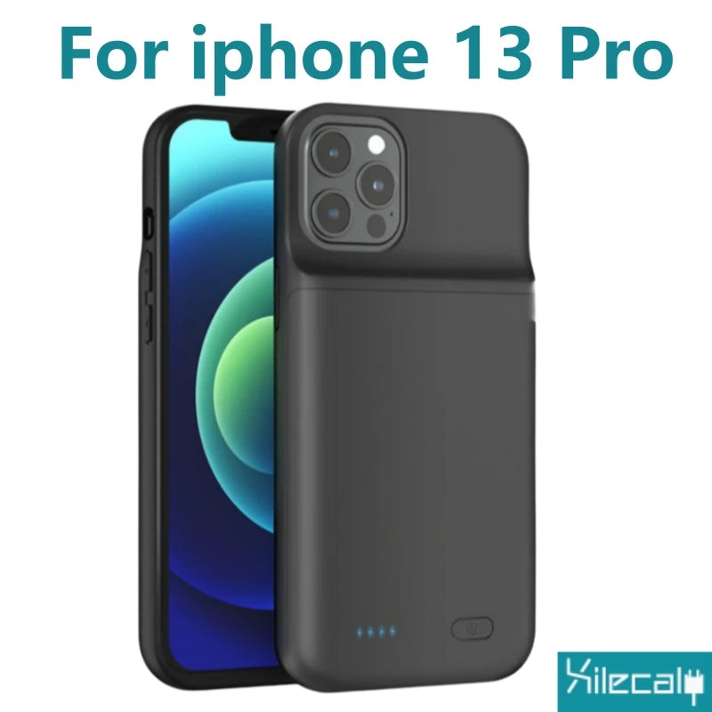 Xilecaly Portable Battery Case for iPhone 17 16 Pro Max 15Pro 13 14 12 mini Charging Case Battery Pack For iphone 7 8 6s SE 2 3