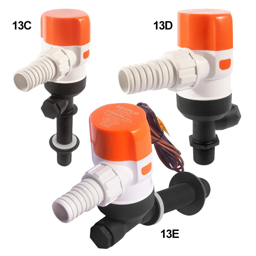 DC12V Yacht Aerator Bait Pump Livewell DC Submersible Pump for Lures, Sea Fishing, Boat Fishing, Etc.Boat Water Pump