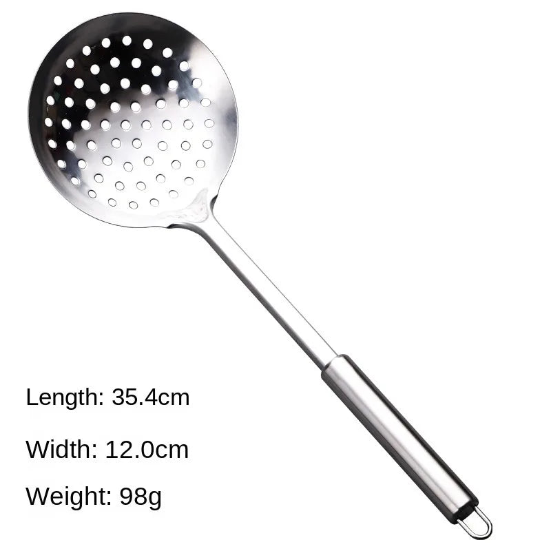 Durable Stainless Steel Wok Spatula Long Handle Kitchen Gadgets Kitchen Cooking Utensil Set Slotted Turner Cooking Tools