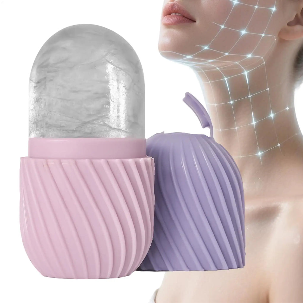 Face Ice Roller mold Beauty facial ice tray Massage silicone ice tray Facial Massager Face Lifting Beauty Skin Care Tools