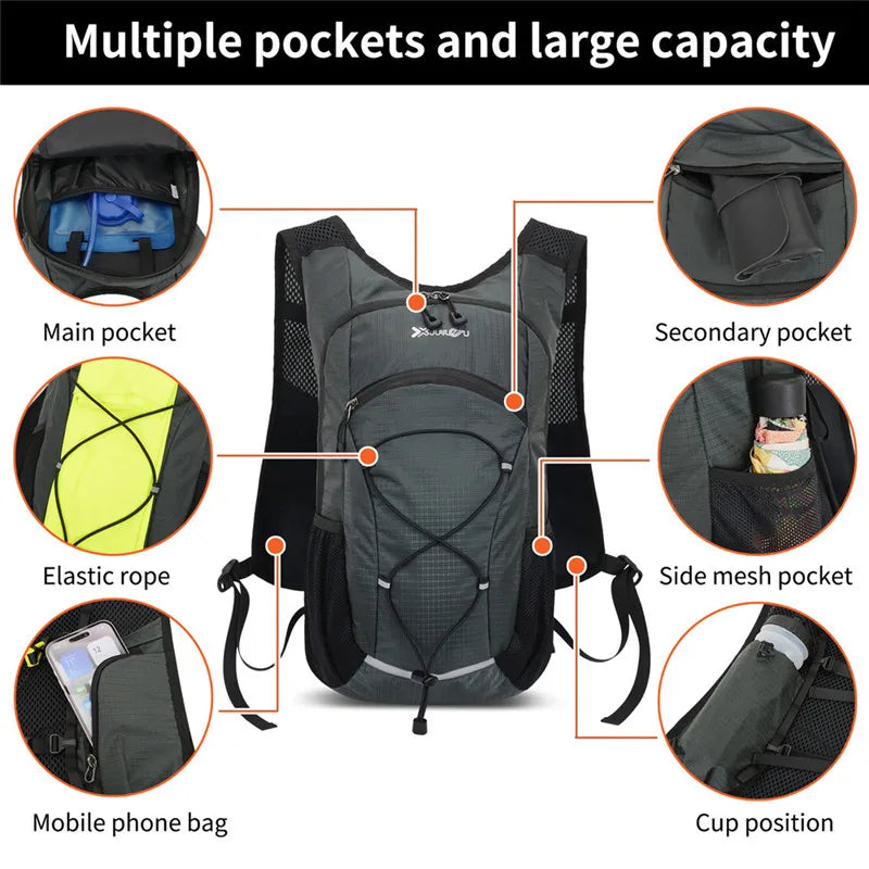 Hiking Backpack 18L Ultralight Travel Bag for Men Women Large Capacity Outdoor Sports Camping Climbing Hiking Cycling Backpack
