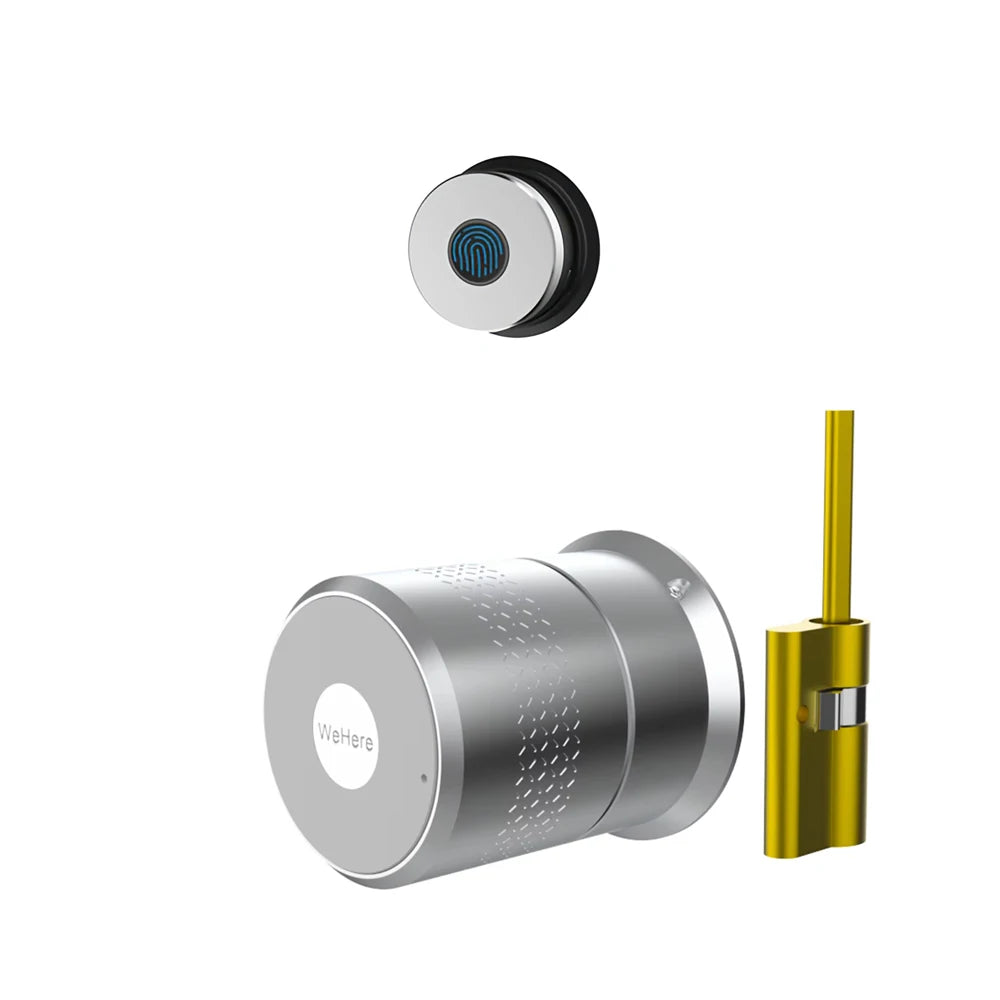 Wehere M521 Smart Door Lock Fingerprint Cylinder Bluetooth for Door 50-100mm Thickess Support TUYA TTlock Multiple Option