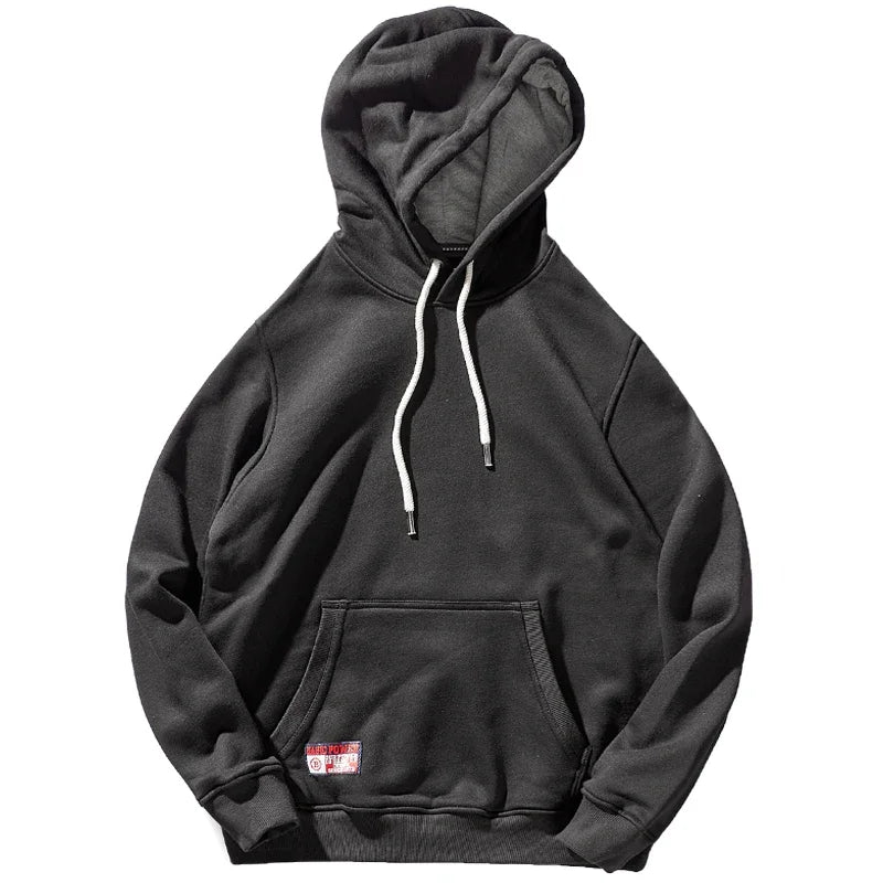 Hooded Pullover Men's Fashionable Solid Color Multi-Color Sports Top Loose Fleece Thick Coat Autumn and Winter Couple